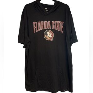 Fanatics pullover shirt Florida State hooded short sleeves pocket Size 2XL